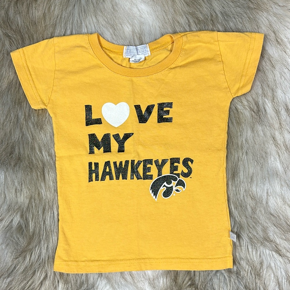 Third Street Iowa Hawkeyes Herky Tee Kids Size 5